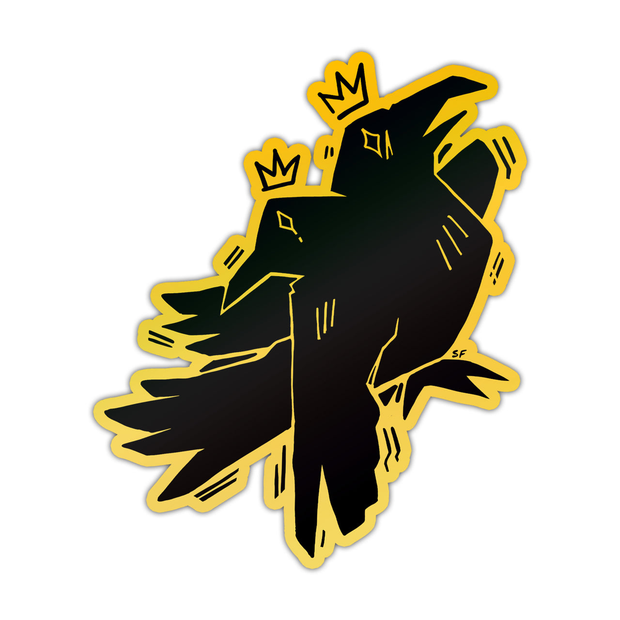 Two-Headed Royalty Sticker - Holographic