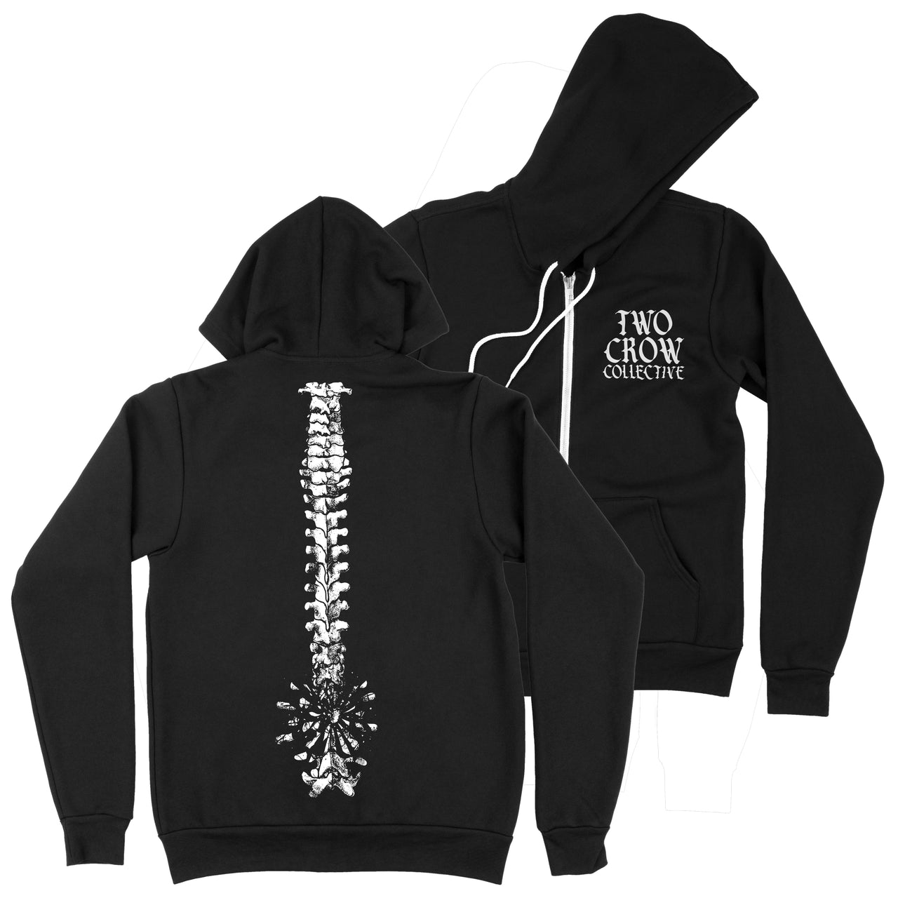 Back Pain Zip-up Hoodie