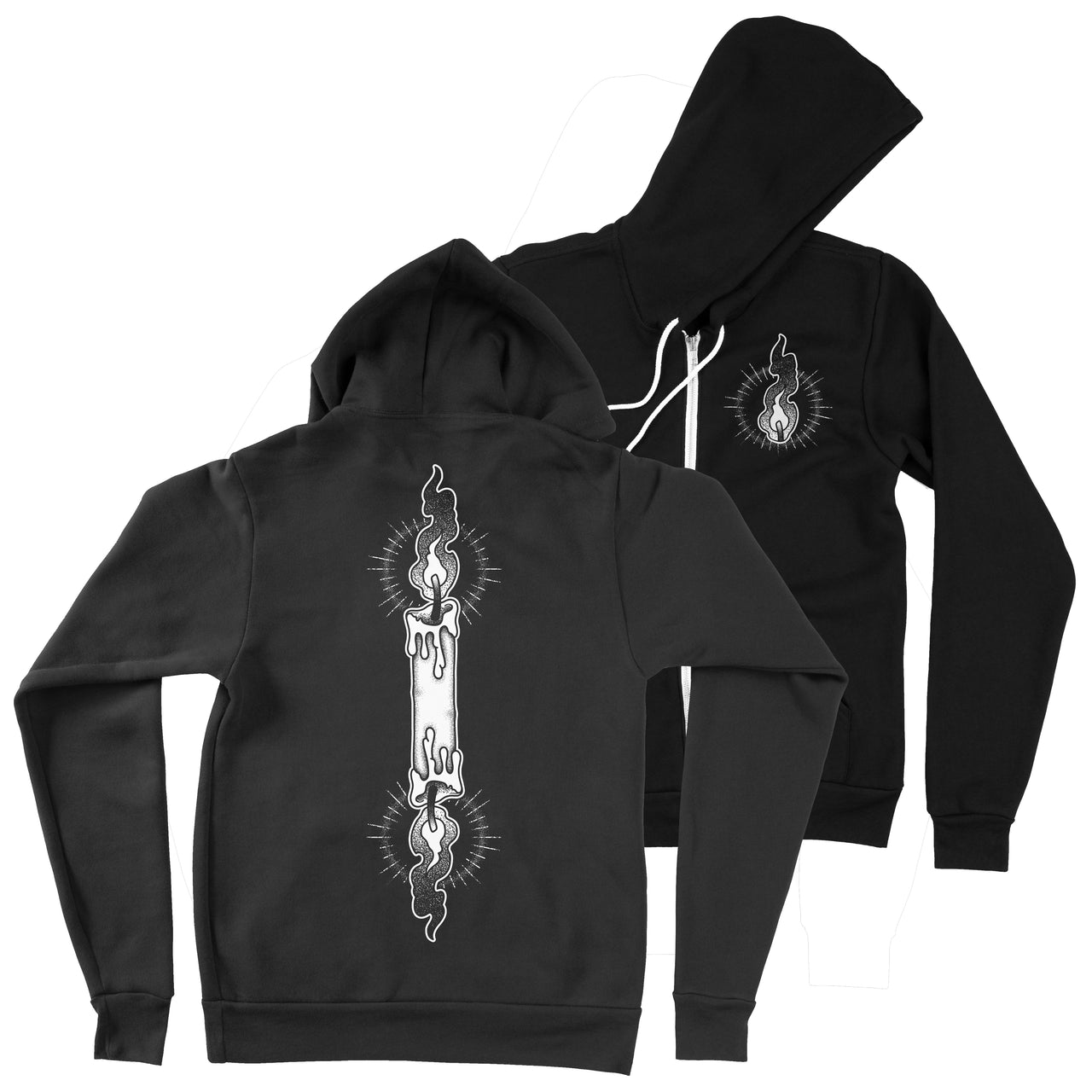 Burnt Out Zip-up Hoodie