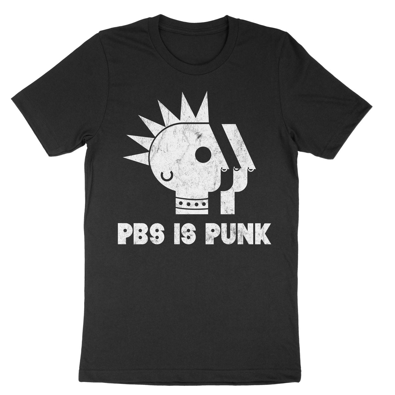 PBS is Punk Distressed Tee