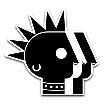 PBS is Punk Die-cut Sticker