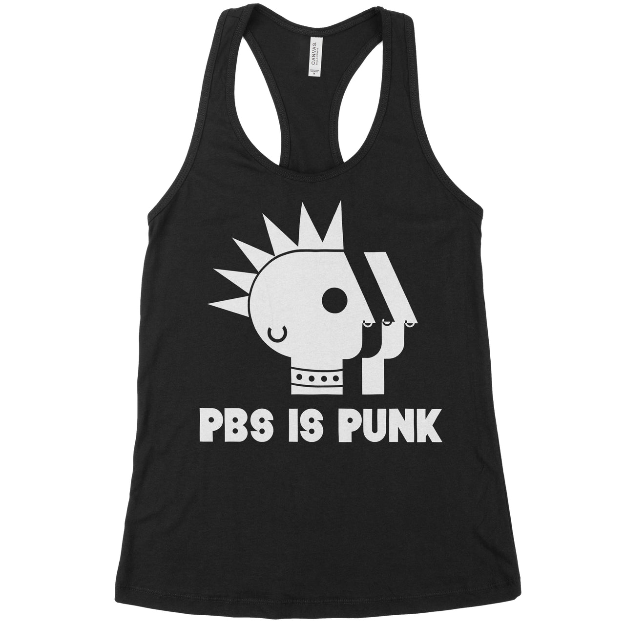 PBS is Punk Racerback Tank