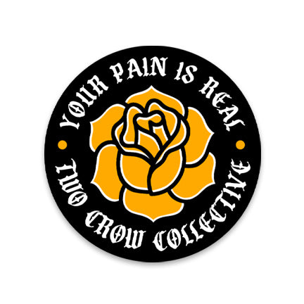 Gold Rose Sticker