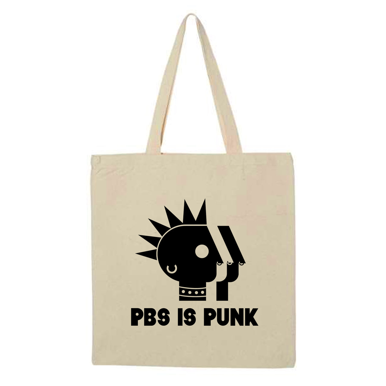 PBS is Punk Canvas Totebag