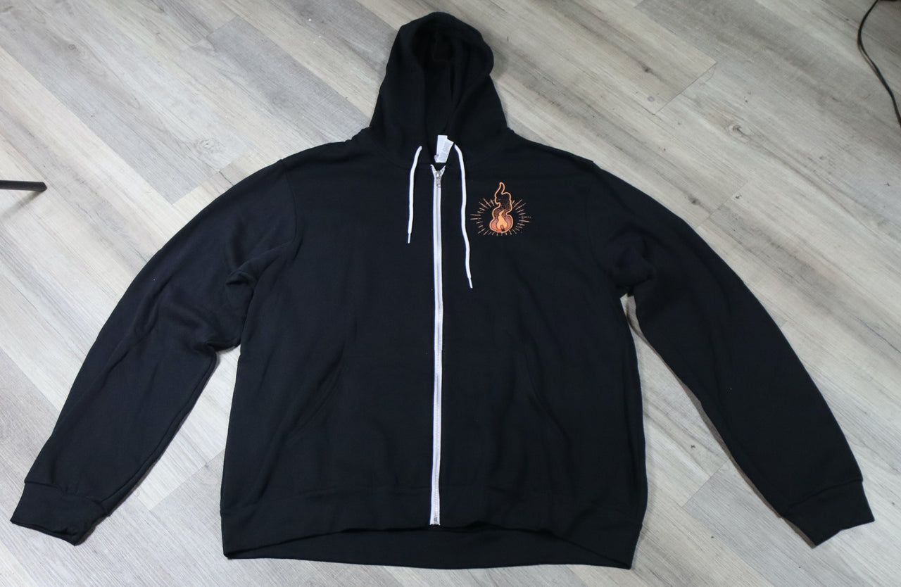 Burnt Out Premium Zip Hoodie - 2XL