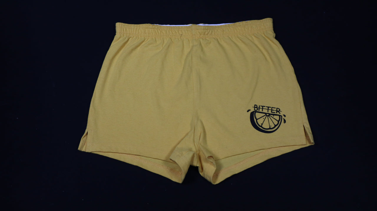 Bitter Lemon Booty Shorts - M