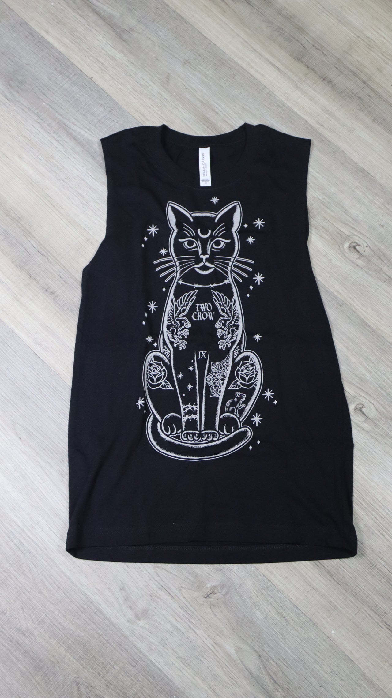 Tattoo Cat Muscle Tank - XS
