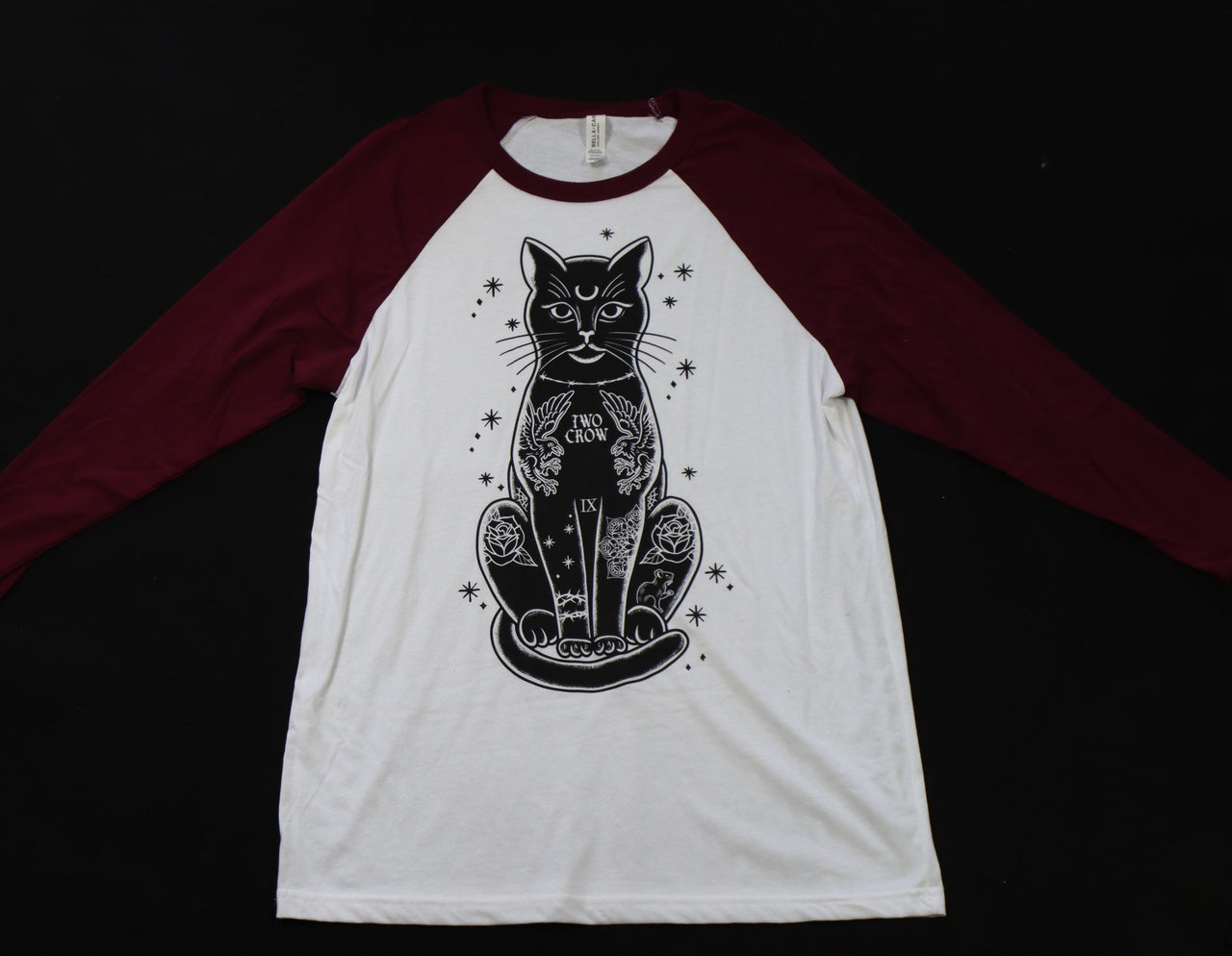 Tattoo Cat 3/4 Sleeve Tee - M
