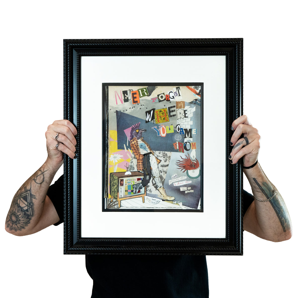 Signed Original "Crow Founder" Mixed Media Pack