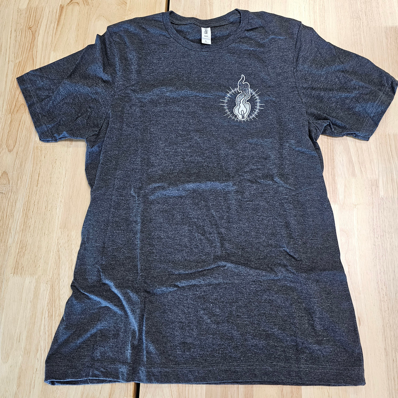 Burnt Out Charcoal Tee - L