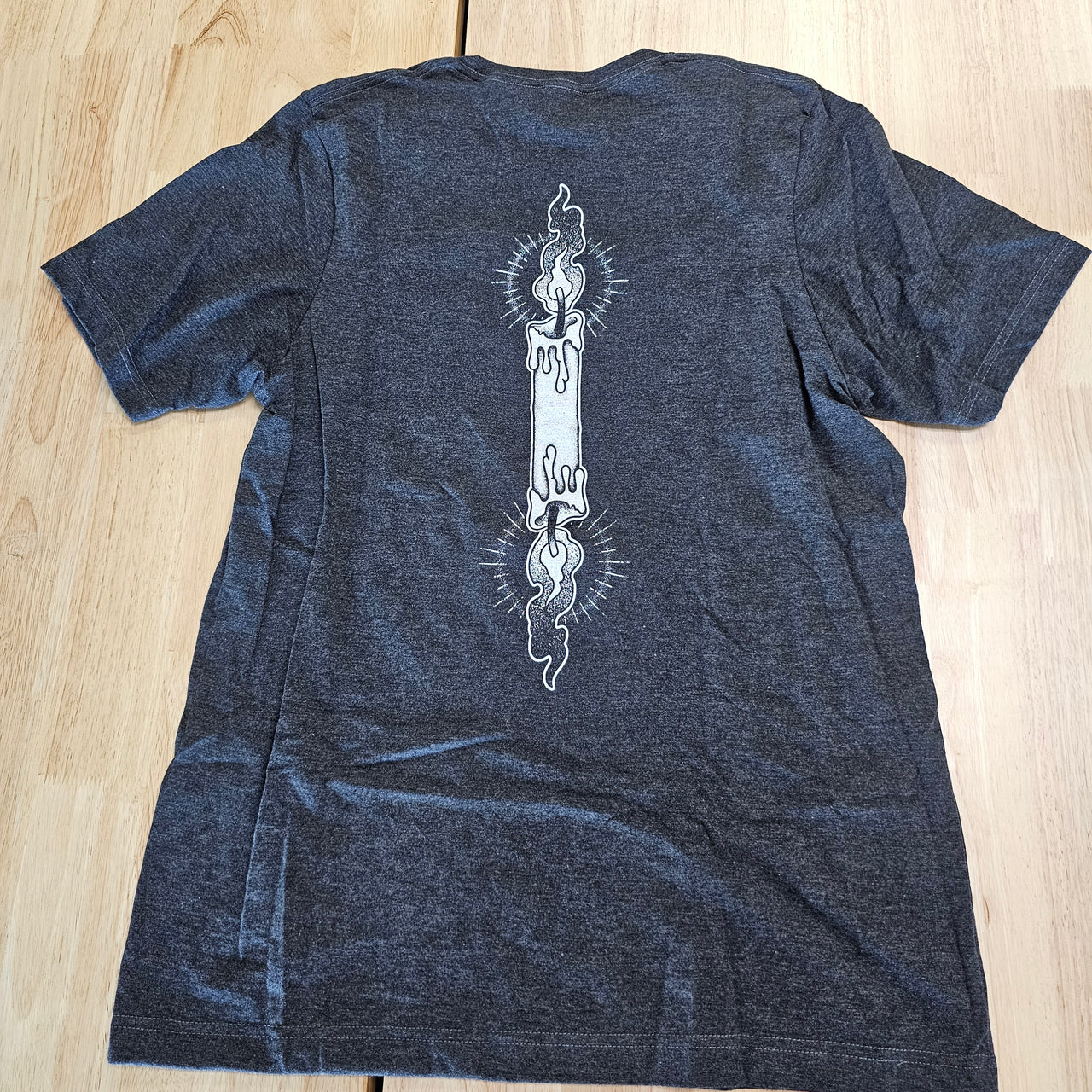 Burnt Out Charcoal Tee - L