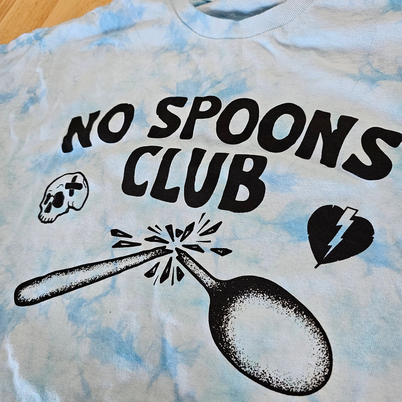 No Spoons Club Tie-Dye Tee - M