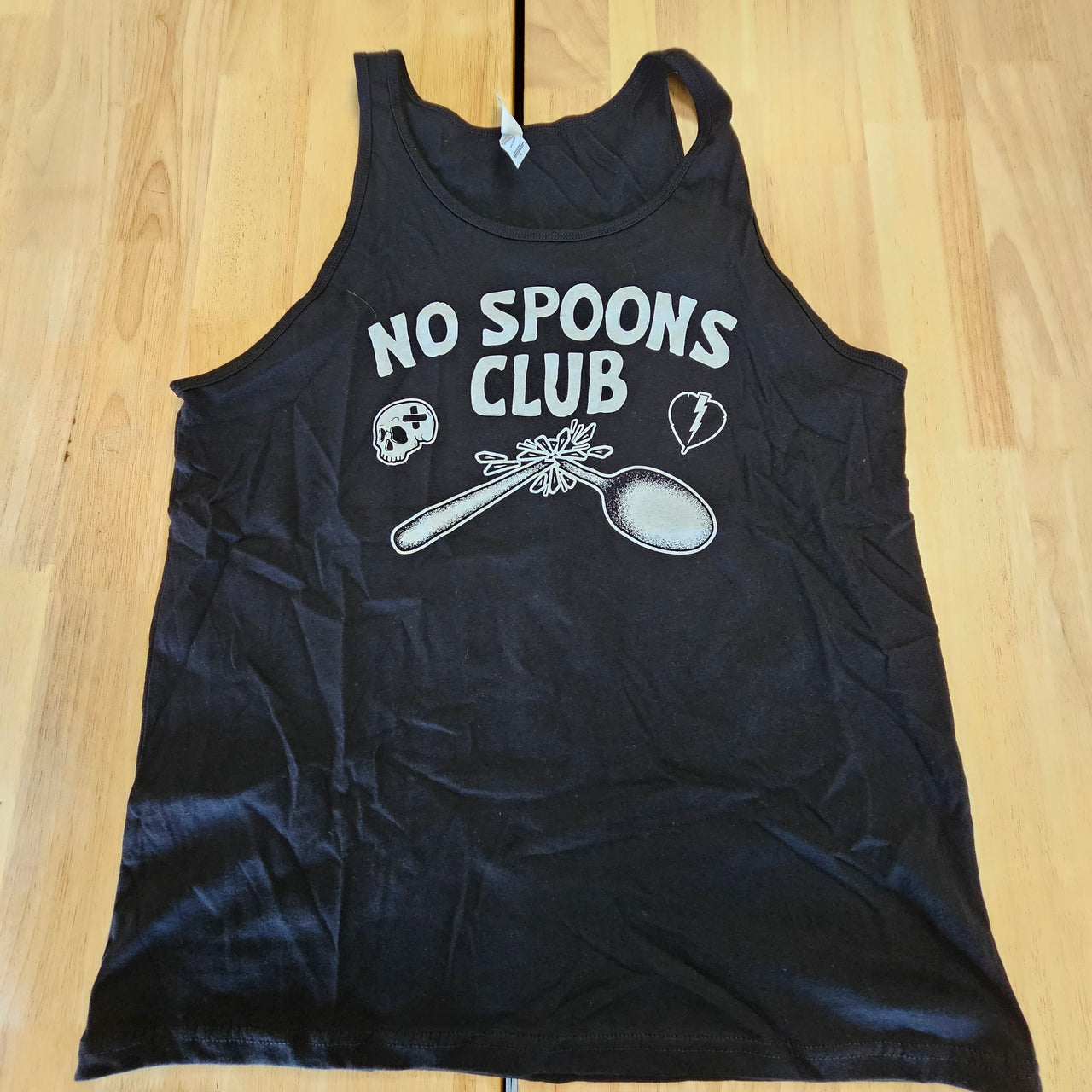 NO SPOONS CLUB UNISEX TANK - L