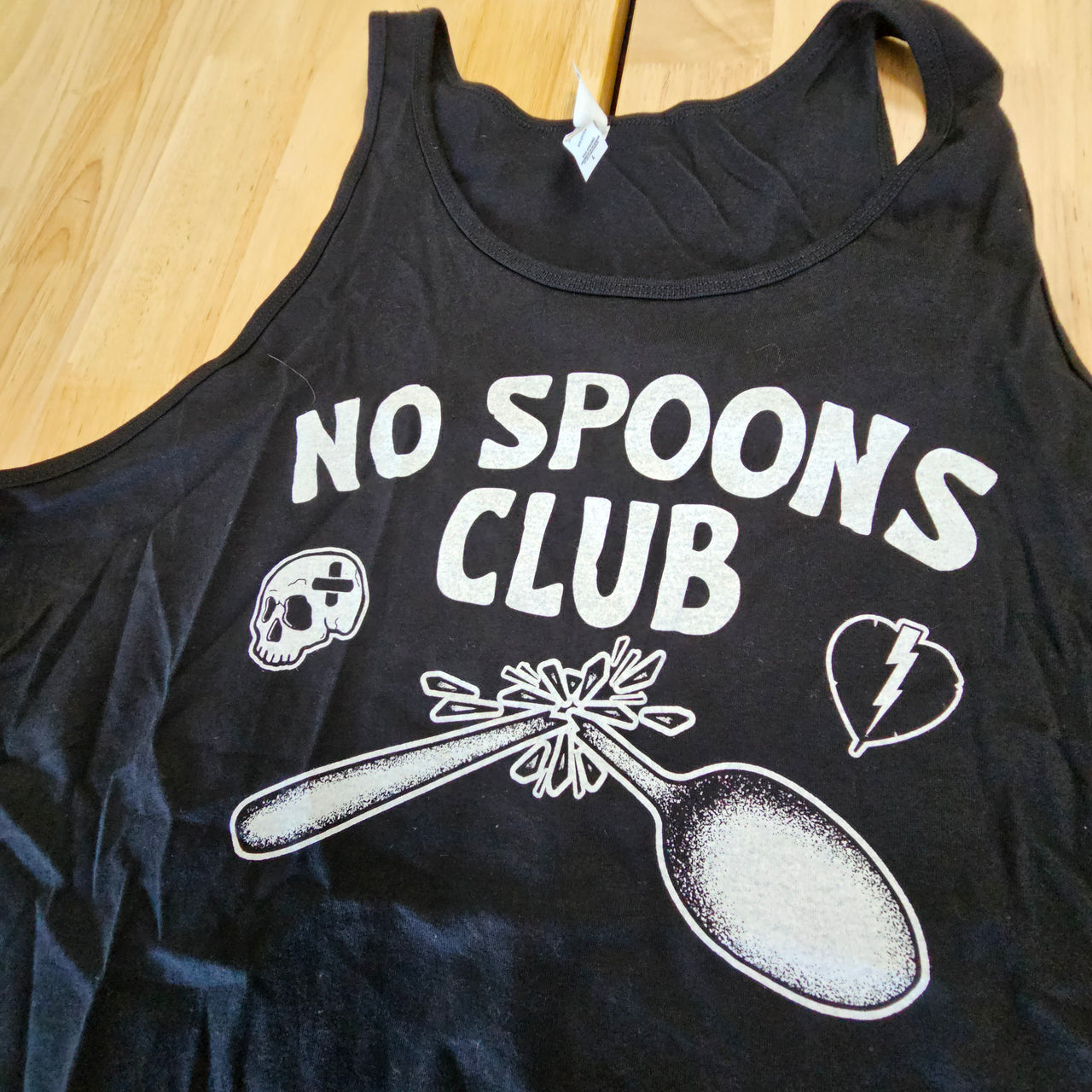 NO SPOONS CLUB UNISEX TANK - L