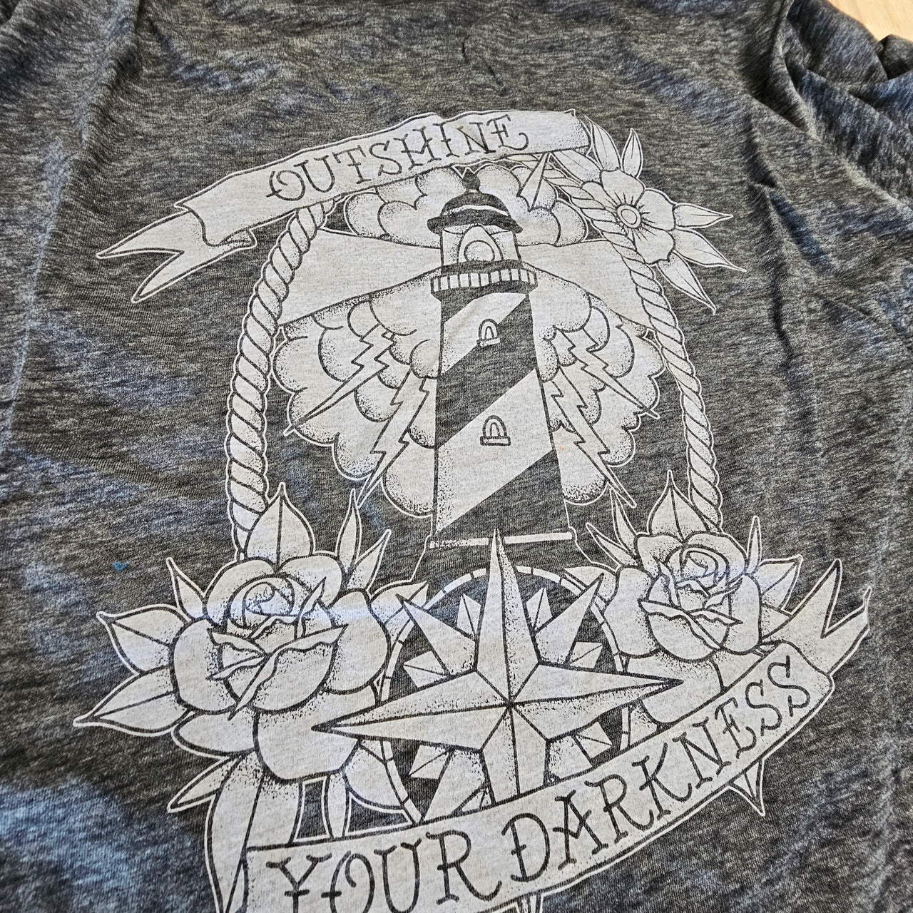 OUTSHINE YOUR DARKNESS BURN STYLE TEE - M