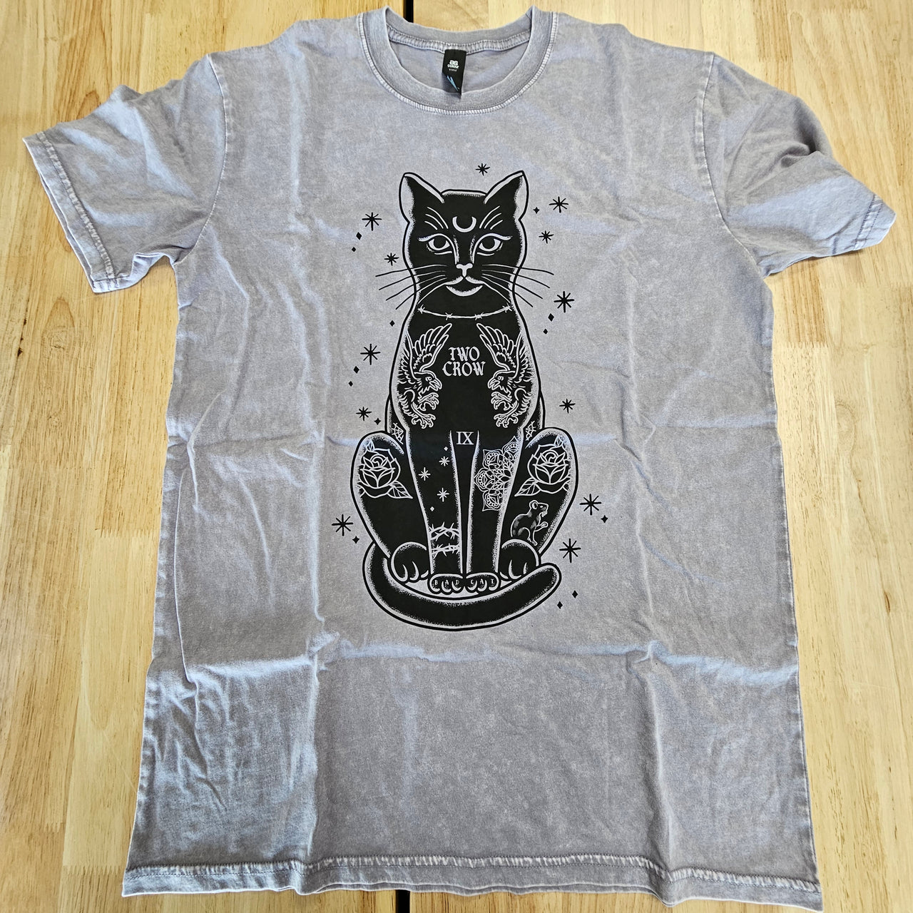 TATTOO CAT MINERAL ORCHID TEE - M