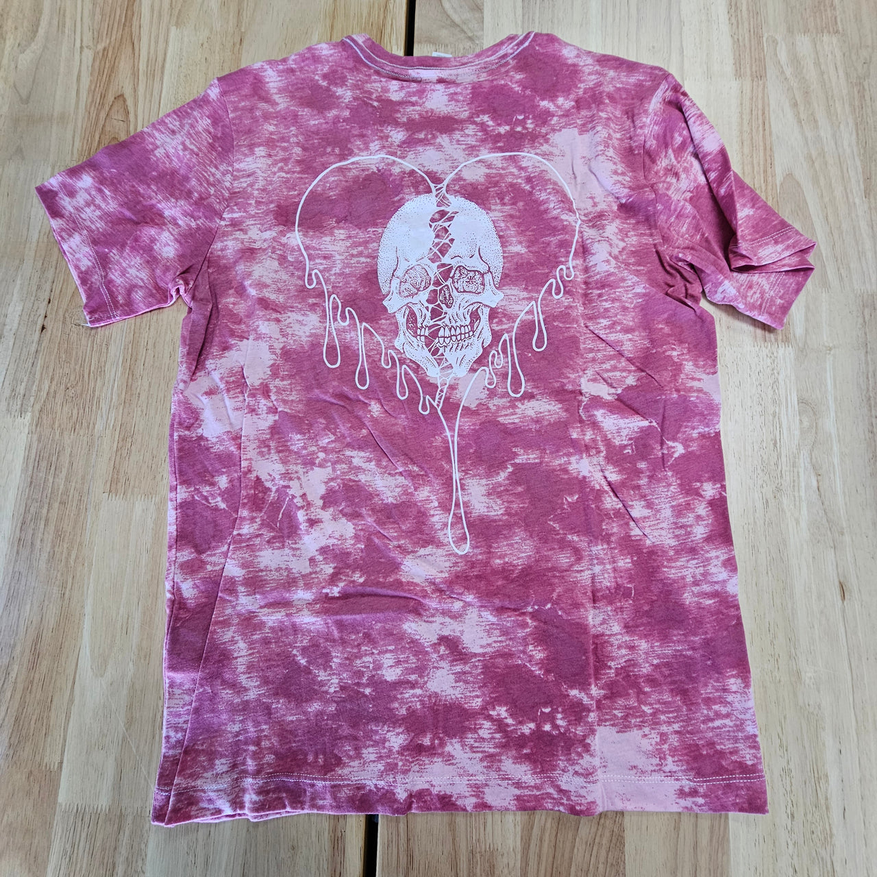 LOVE HURTS ROSE TIE-DYE TEE - M