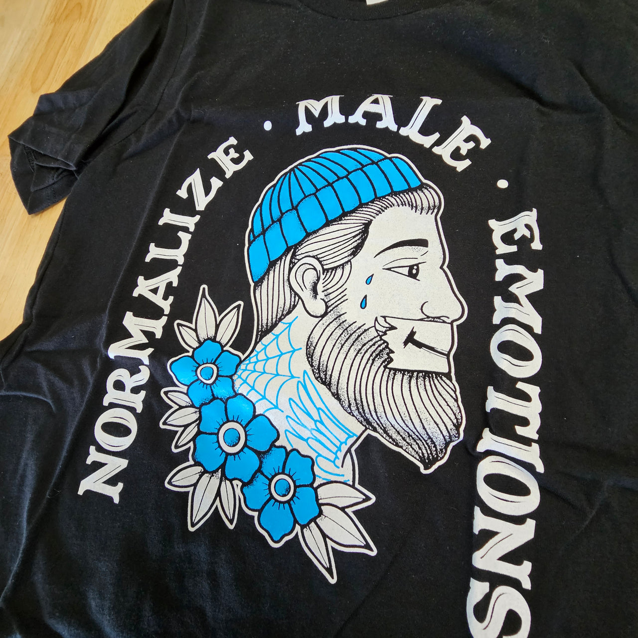 NORMALIZE MALE EMOTIONS TEE - S