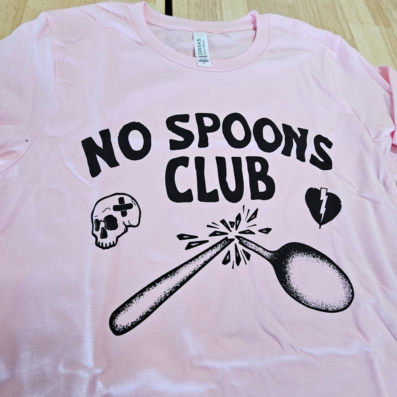 NO SPOONS CLUB TEE - S