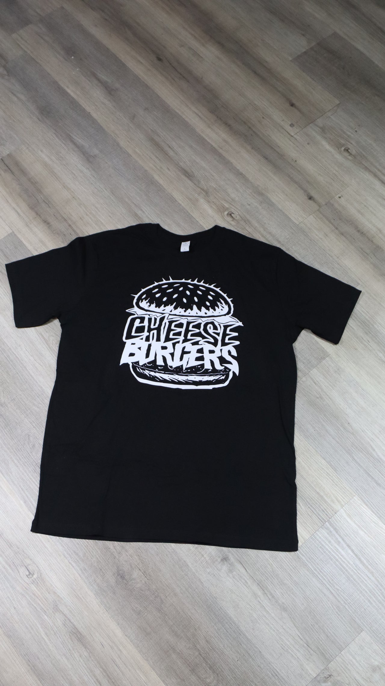 Cheeseburger Metal Tee - L (Test Print)