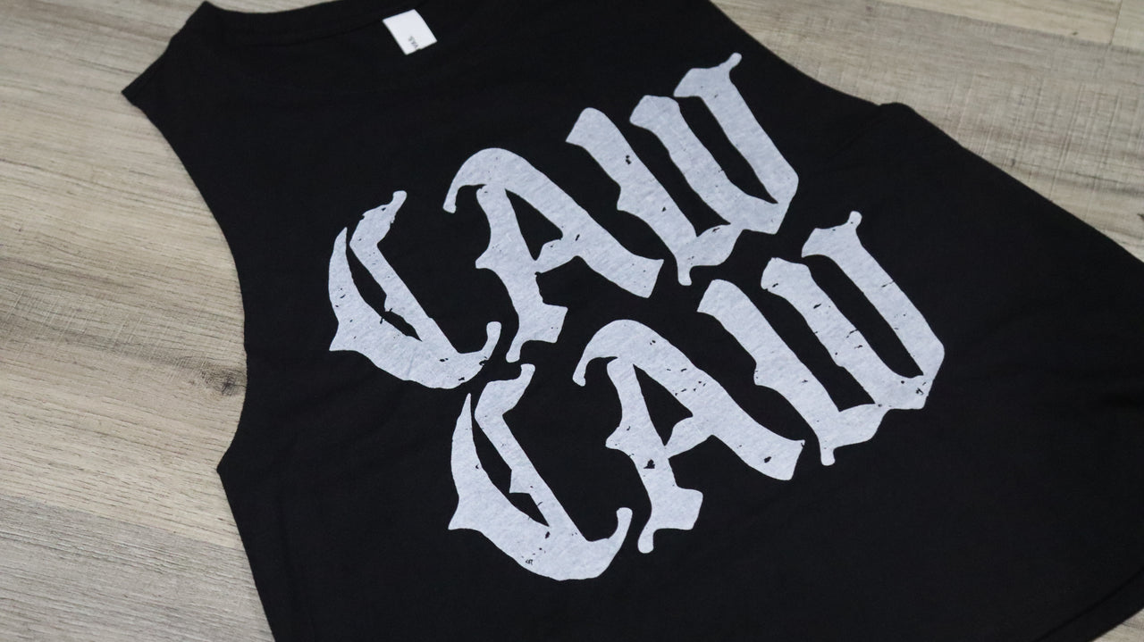 Caw Caw Racerback Crop Tank - S, 2XL