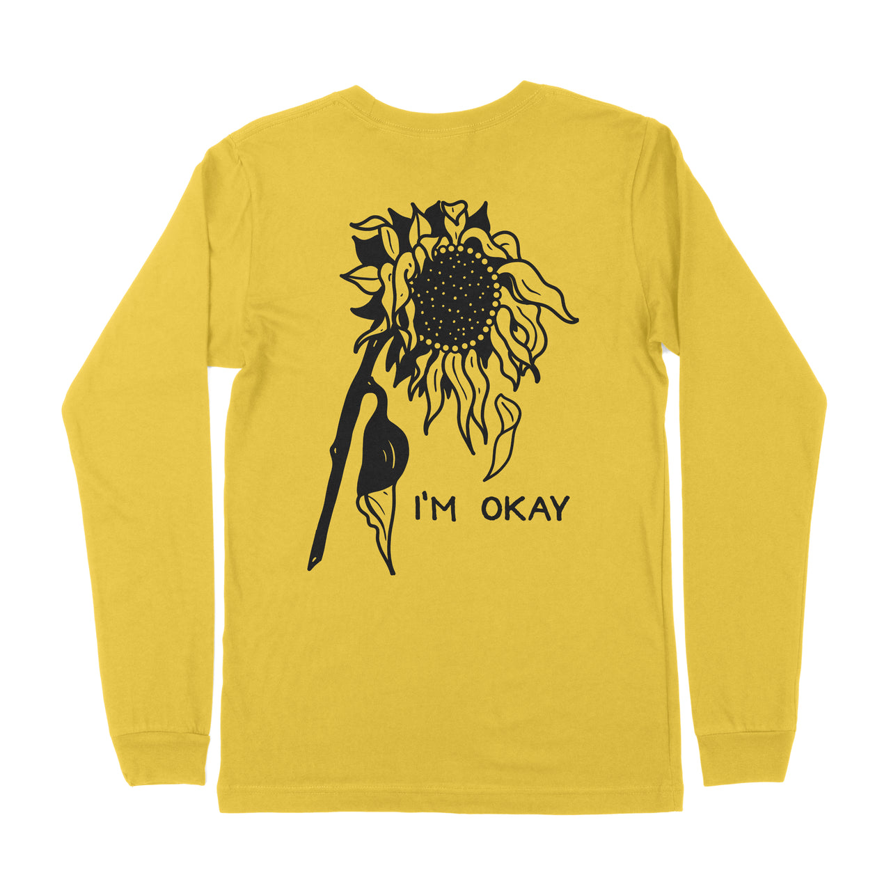 I'm Okay Sunflower Long Sleeve Tee