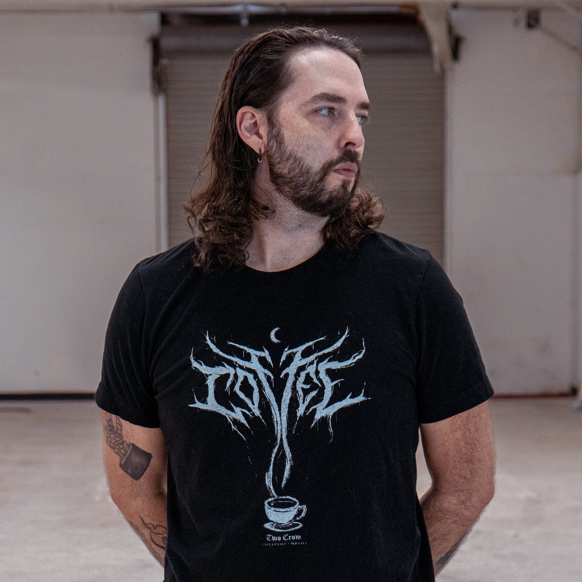 Black Coffee Metal Tee