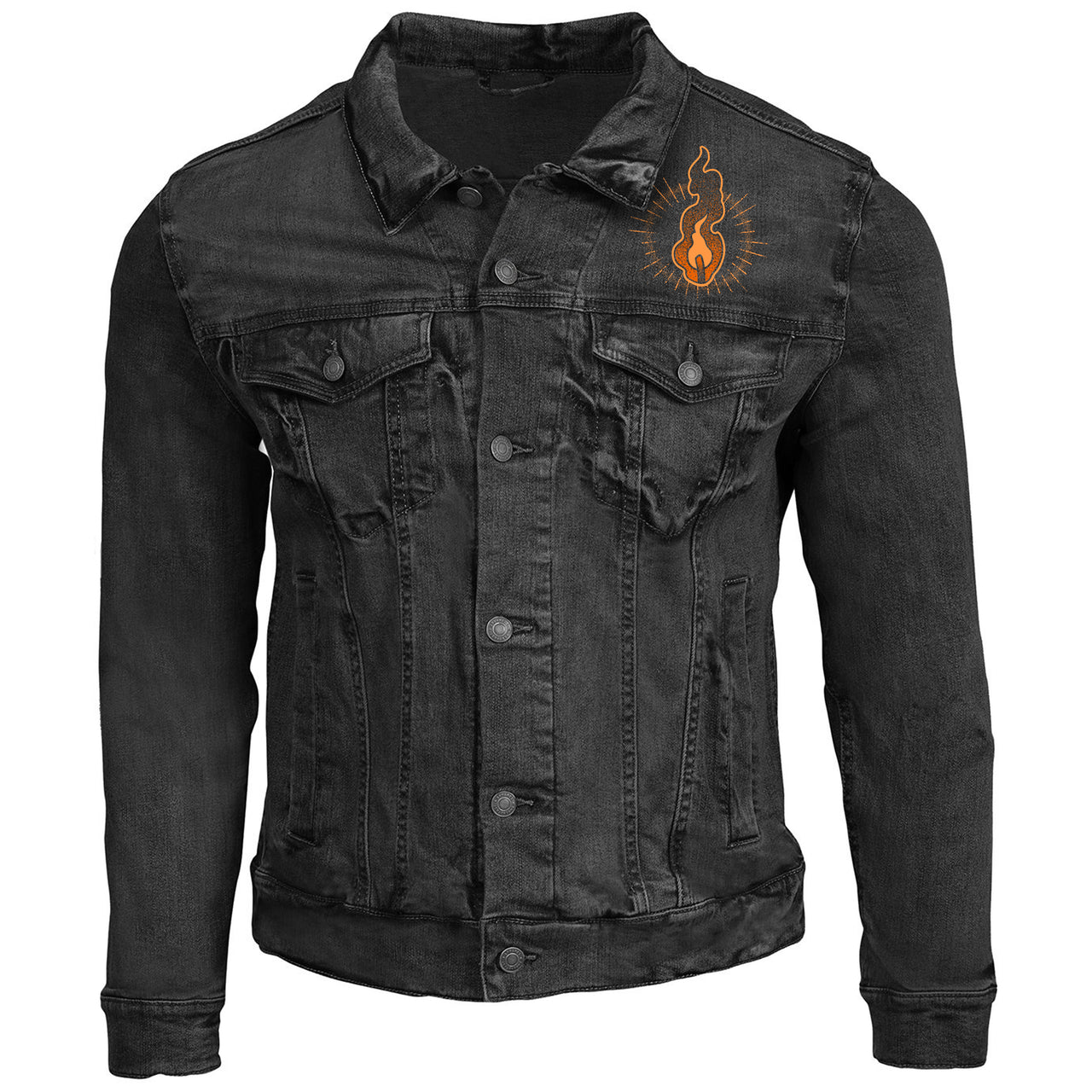 Premium Burnt Out Denim Jacket