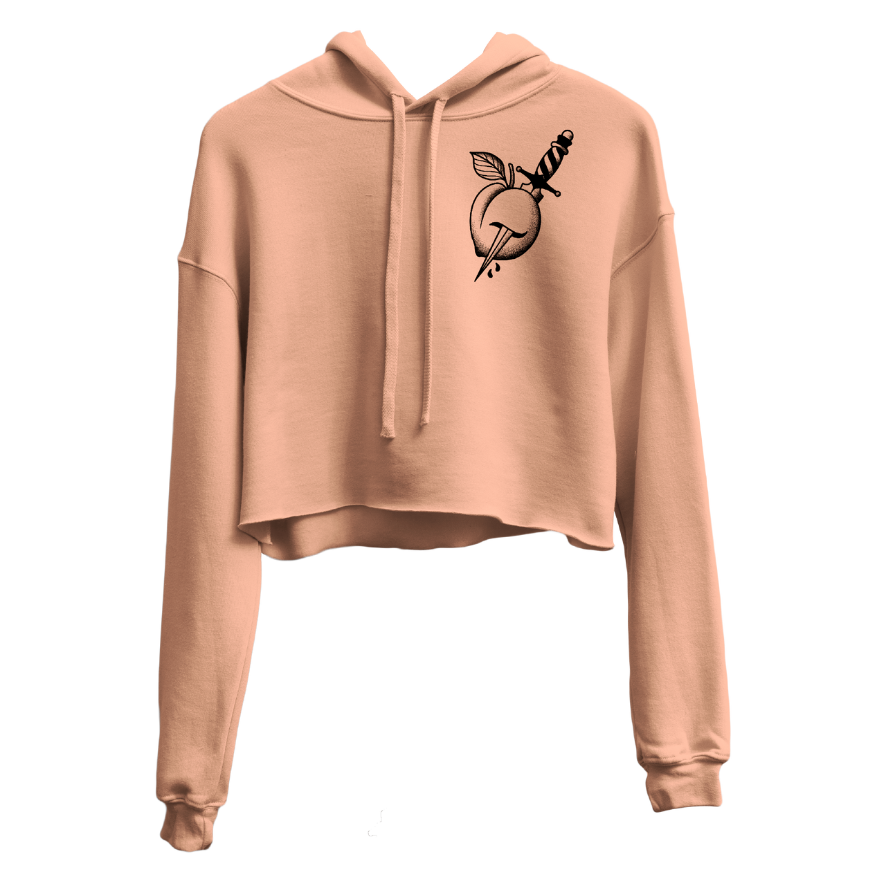 Just Peachy Crop Hoodie