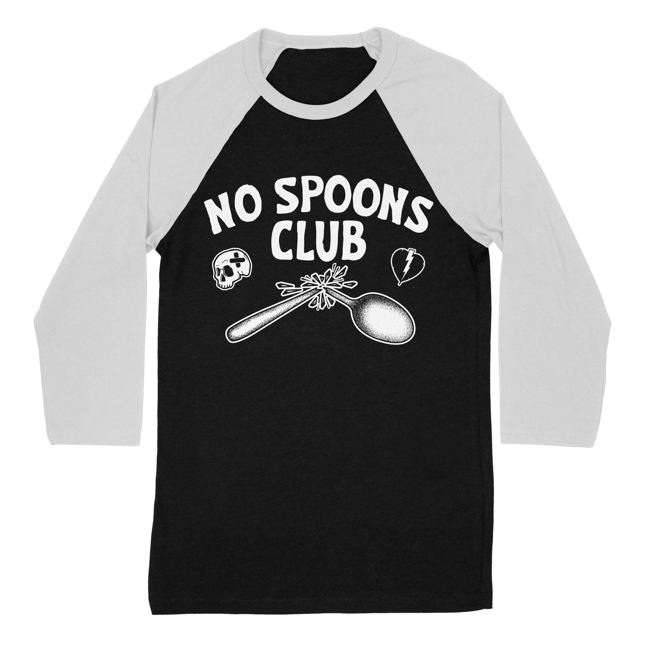 No Spoons Club 3/4 Tee