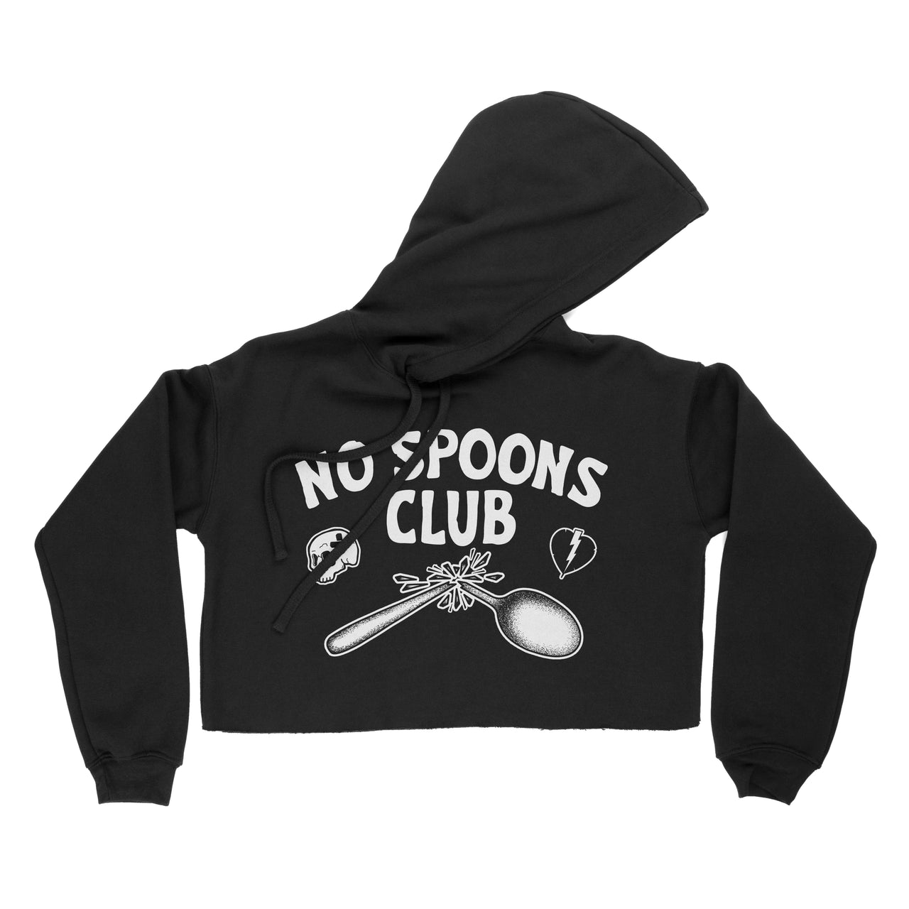 No Spoons Club Crop Hoodie
