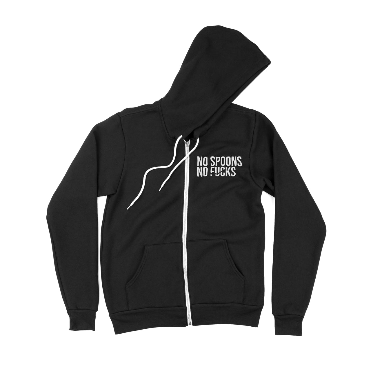 No Spoons, No Fs Zip-up Hoodie