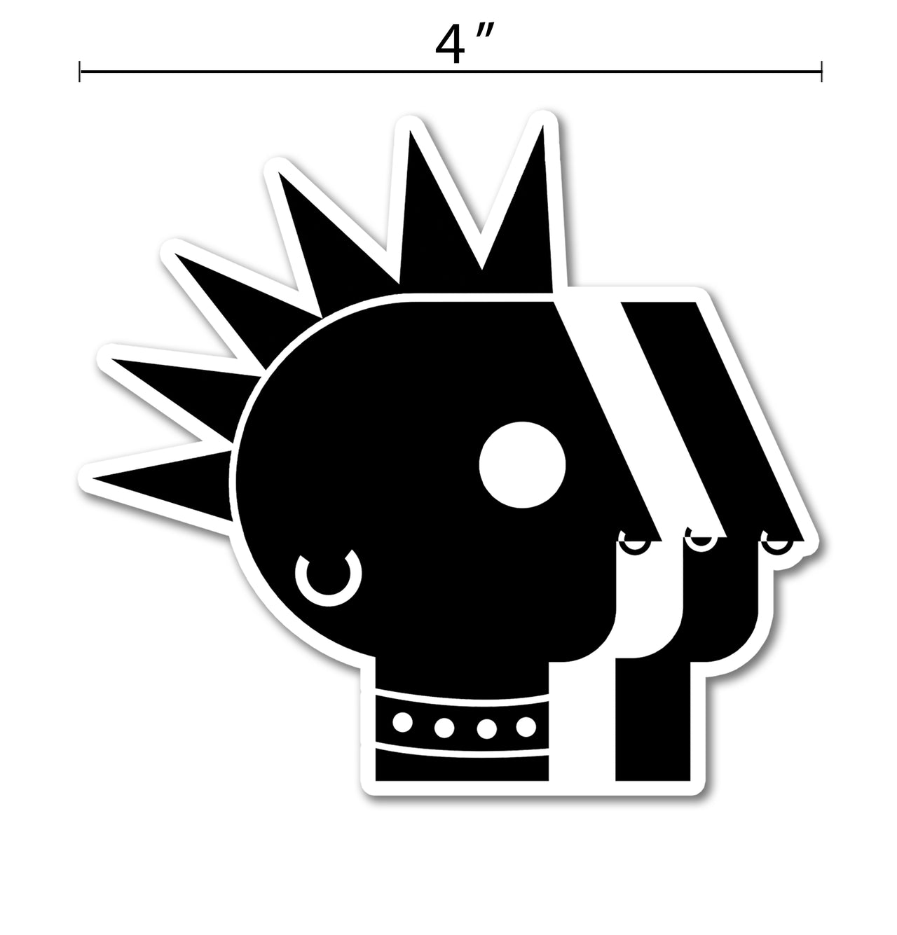 PBS is Punk Die-cut Sticker - 4"