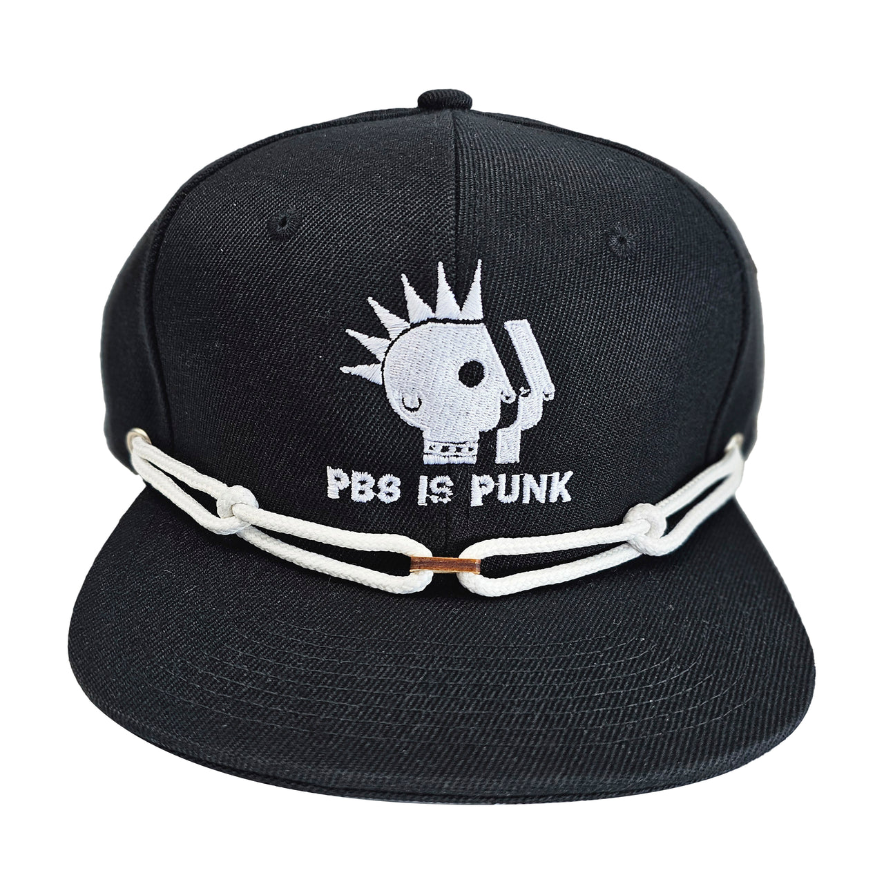 PBS is Punk Embroidered Snapback Hat
