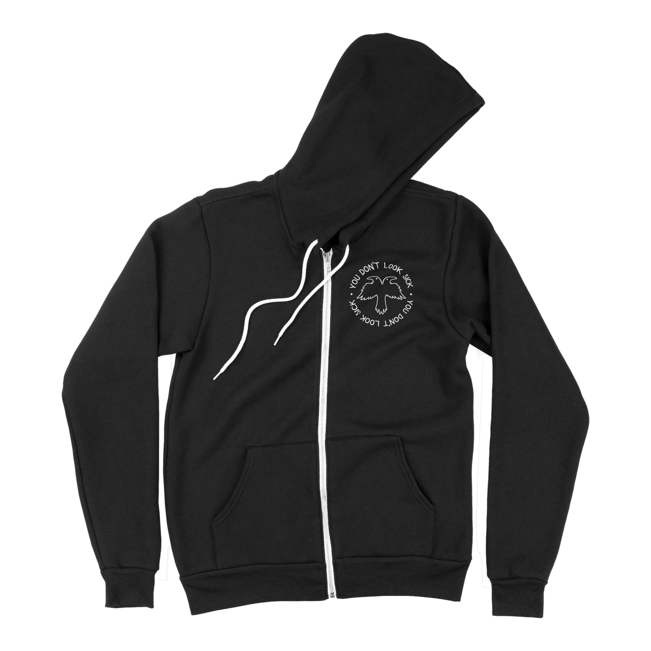 You Don't Look Sick Chrysanthemum Zip-up Hoodie